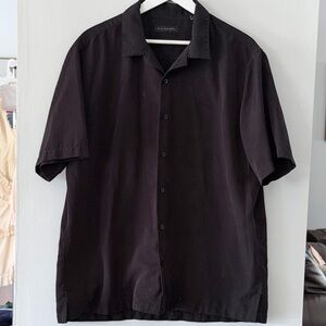 Men's Black Casual Button Down Shirt